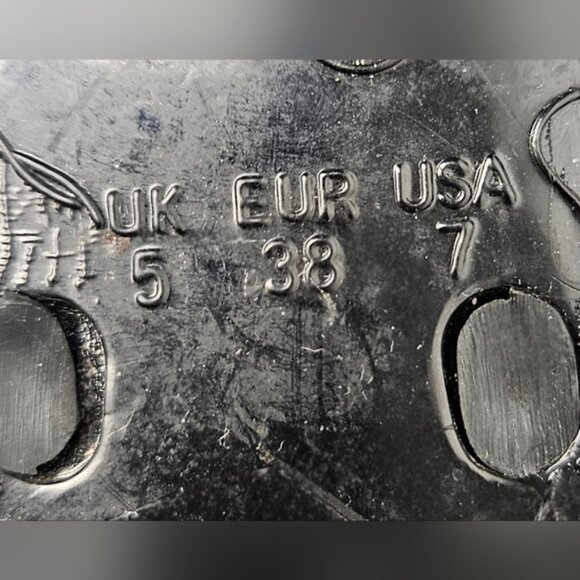 Streetwear Society Black Jelly Flip Flops with Brass Studs on the Bows. - Picture 9 of 9